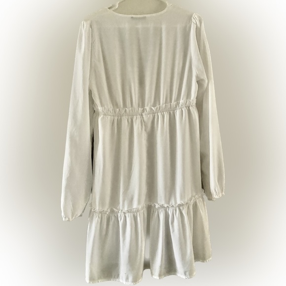 Shein White long sleeved mini dress - Picture 5 of 6